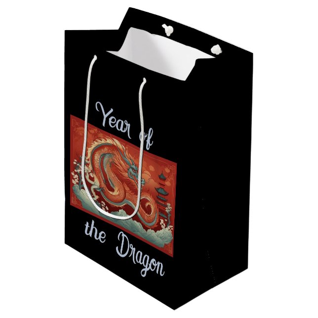 Året för Dragon Gift-blocket (Framsidan Vinklad)