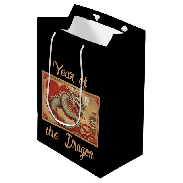 Året för Dragon Gift-blocket (Framsidan Vinklad)