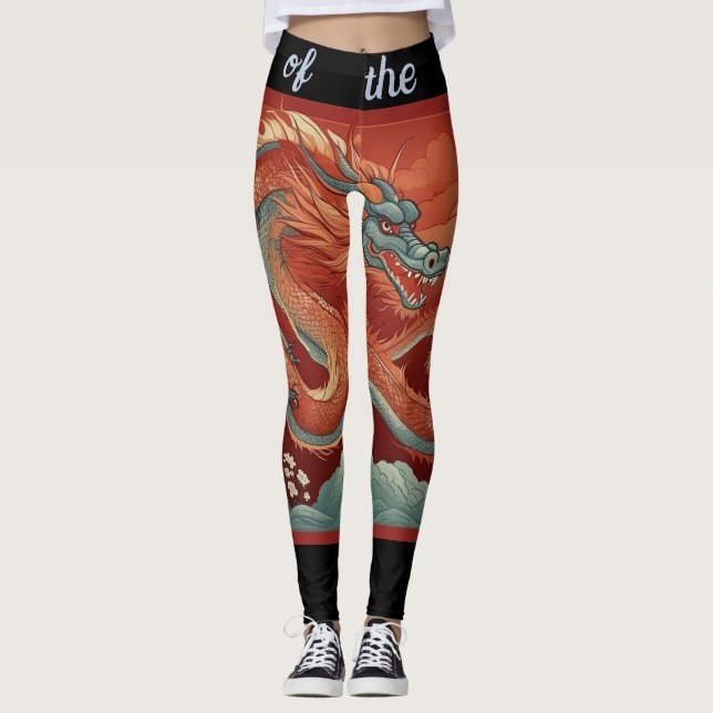 Året för dragvagnsben leggings (Framsida)