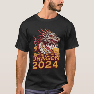 Året för draken 2024 Manar-Shirts, Dragon T Shirt