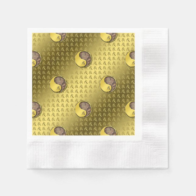 Året för Earth Dragon Pappersservett (Framsidan)