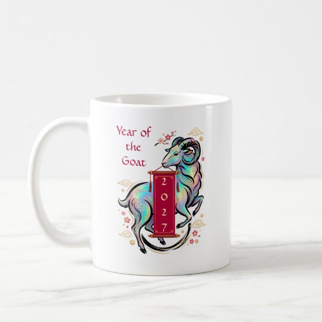 Året för Geten 2027 Kaffemugg (Vänster)