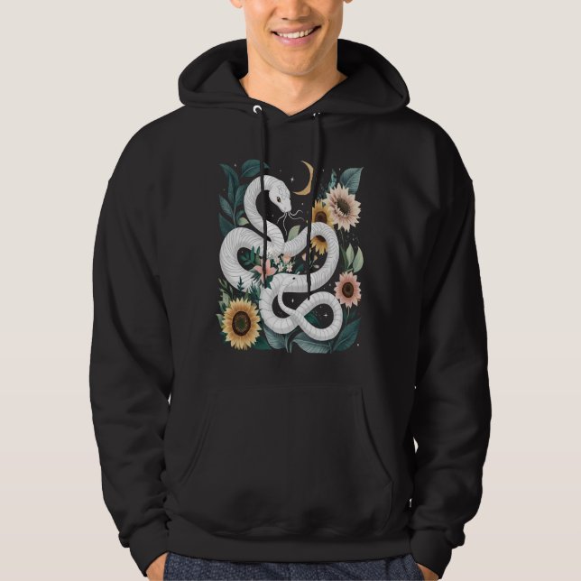 Året för ormen 2025 Kinesisk nyårsnäcka Hoodie (Framsida)