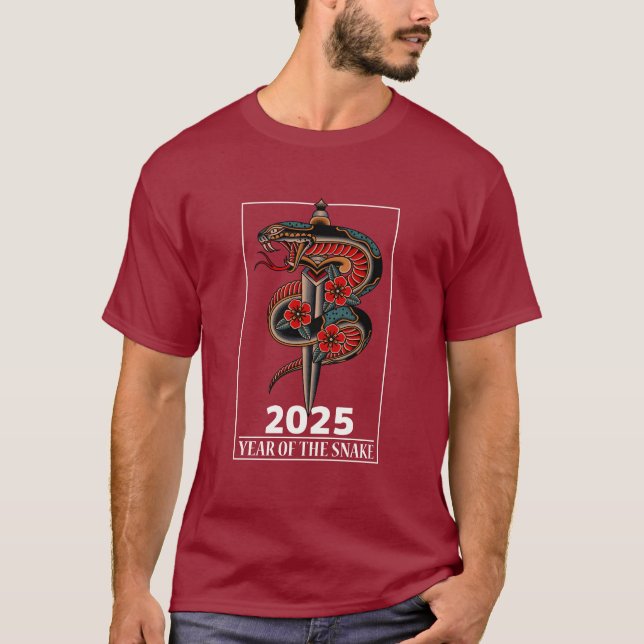 Året för ormen 2025 t shirt (Framsida)