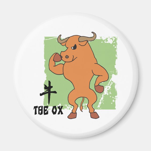 Året för Ox-gåvan Magnet (Framsidan)