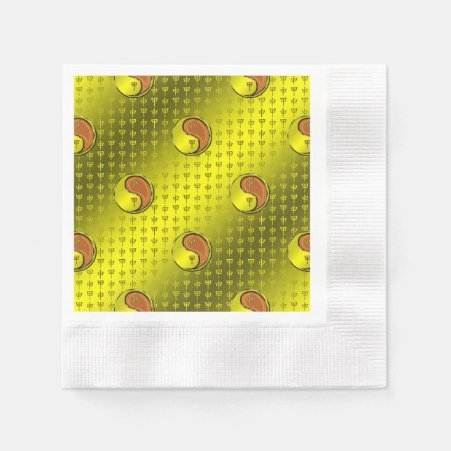 Året för träapan pappersservett (Framsidan)