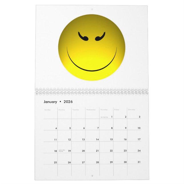 Året i ansikten kalender (Jan 2026)