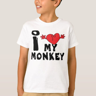 Året "I Kärlek My Monkey" Tee Shirt