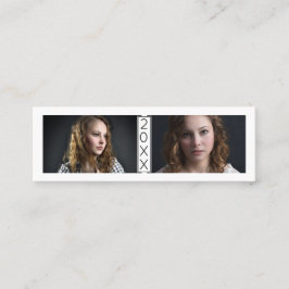 Året in för det kända kortet för studenten sätter mini visitkort