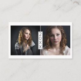 Året in för det kända kortet för studenten sätter visitkort