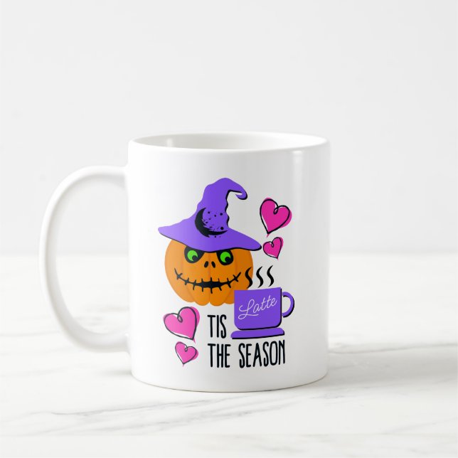 Året-runt-Pumpa-Krydda-Halloween-mugg Kaffemugg (Vänster)