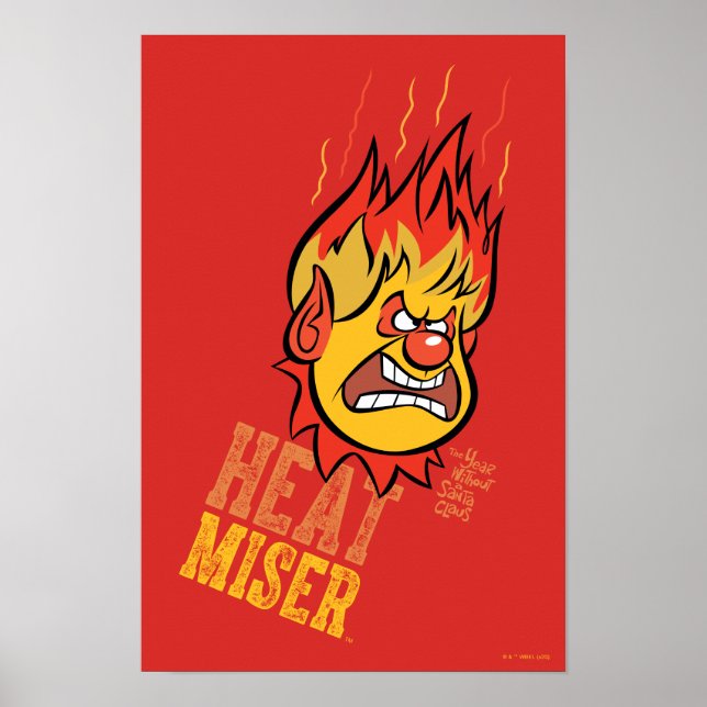 ÅRET UTAN ATT JULTOMTEN™ Värmebölja Fumlar Poster (Framsidan)