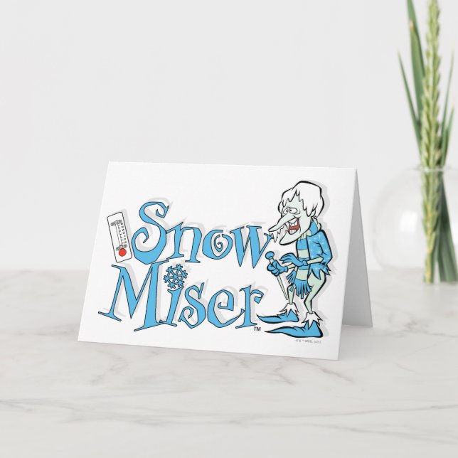 ÅRET UTAN EN TOMTE KLAUS™ | Snömiser Helgkort (Framsida)