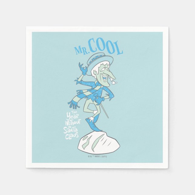 ÅRET UTAN JULTOMTEN™ | COOLA PAPPERSSERVETT (Framsidan)