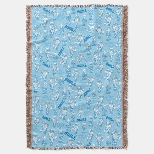 ÅRET UTAN JULTOMTEN™ Snö Miser Mönster Filt (Framsidan Vertikal)