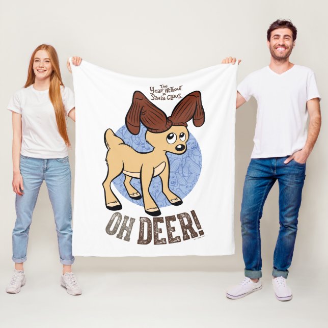 ÅRET UTAN JULTOMTEN™ | Vixen "Oh Hjort" Fleecefilt (På plats)