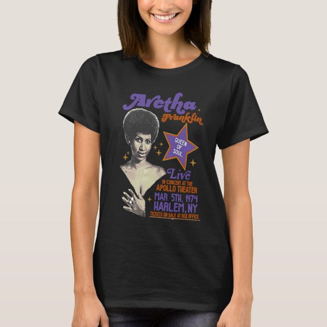Aretha Franklin Harlem T Shirt (Framsida)