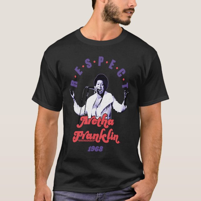 Aretha Franklin Respect T Shirt (Framsida)