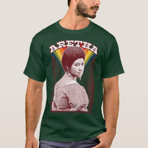 Aretha Franklin Retro Soul Fläkt Design 2 T Shirt