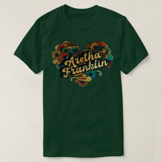 Aretha Franklin T Shirt (Design framsida)