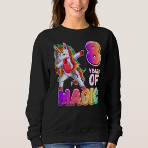 Årets 8 år gamla enhörning 8 år gamla magiska t shirt