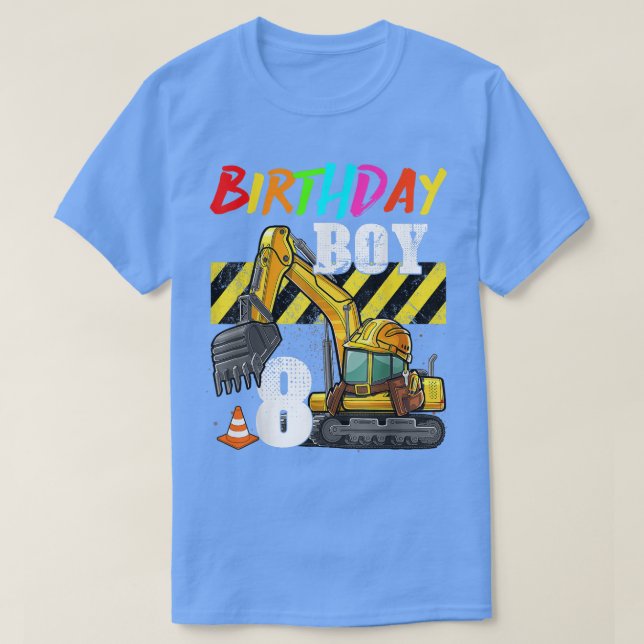 Årets 8 år gamla konstruktion t shirt (Design framsida)