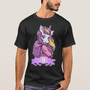 Årets 8-åriga flickskoltid unico t shirt