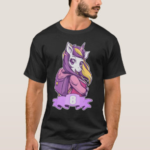 Årets 8-åriga flickskoltid unico t shirt