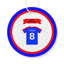 Årets 8-årsdag tack för rött vitt blått sportstjär