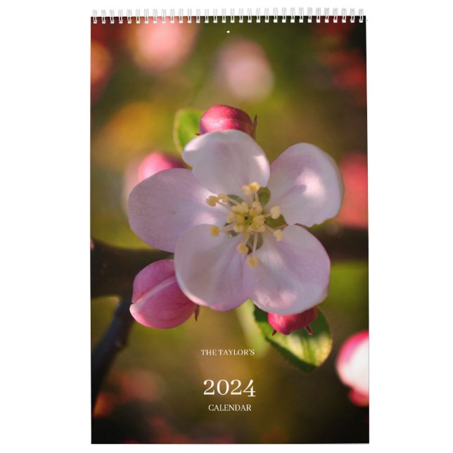 Årets blommor - Blommigten Personlig Kalender (Omslag)