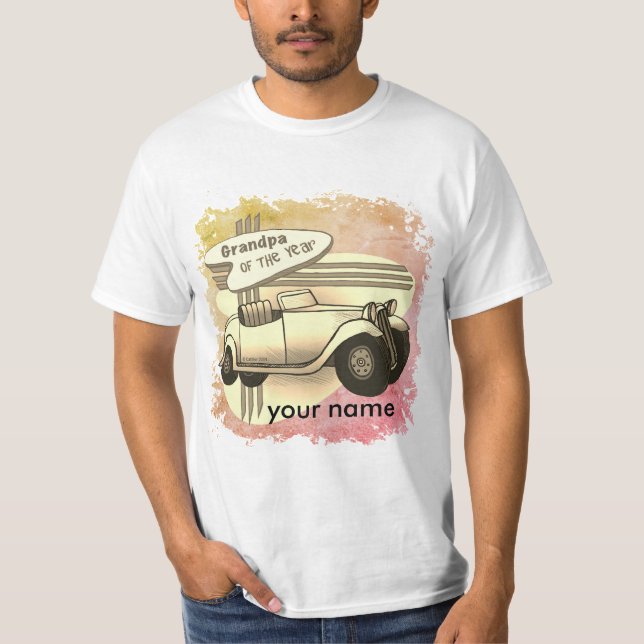 Årets farfar t shirt (Framsida)