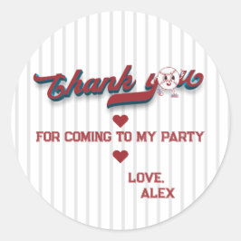 Årets första födelsedag är en stor baskieboll runt klistermärke