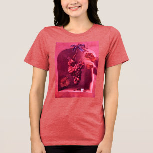ÅRETS FRUKTER /HÄNGANDE DRUVOR OCH FJÄRIL Rosa Tee