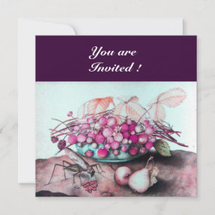 ÅRETS FRUKTER / JORDGUBBAR OCH PÄRON INBJUDNINGAR