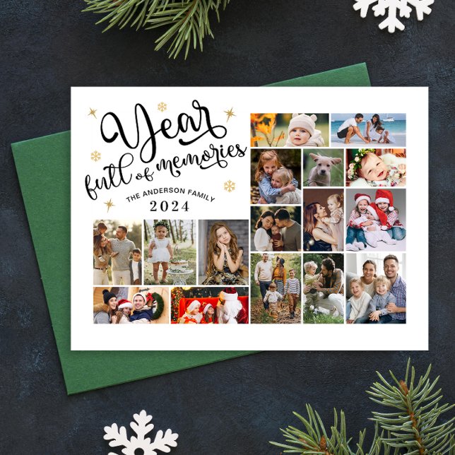 Årets Fullt av minnesfotokollage-år under granskni (Skapare uppladdad)