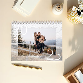 Årets Fullt för minnesfamiljens fotominnesnyckel Kalender