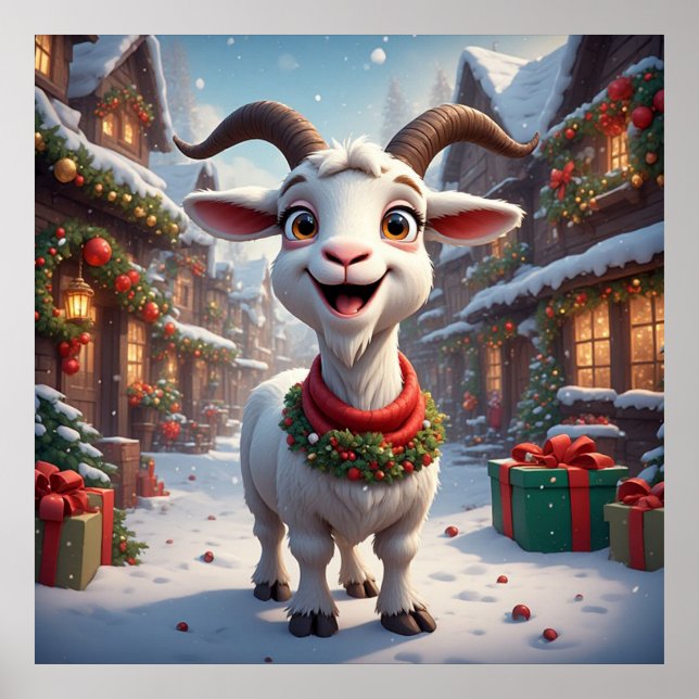 🎄 Årets Get 2027 Julklappsidé 🐐 Poster (Framsidan)