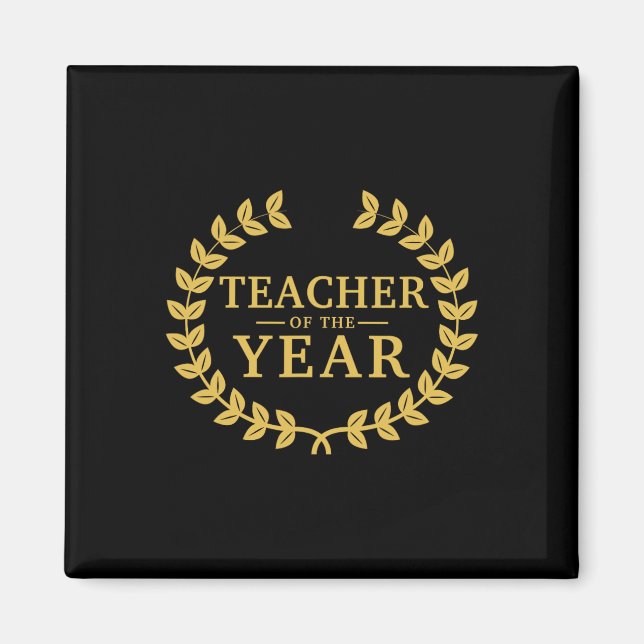 Årets lärare - Största någonsin Award Day Magnet (Framsidan)