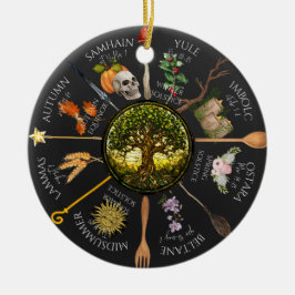 Årets Magickal Wheel Julgransprydnad Keramik