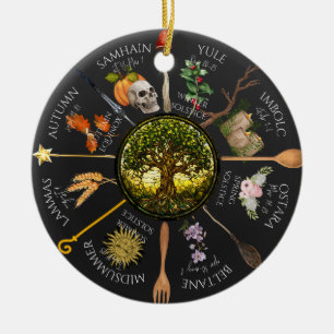 Årets Magickal Wheel Julgransprydnad Keramik