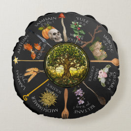 Årets Magickal Wheel Rund Kudde