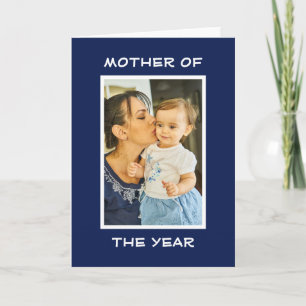 Årets Mamma Personlig Skräddarsydd Foto Mamma Kort