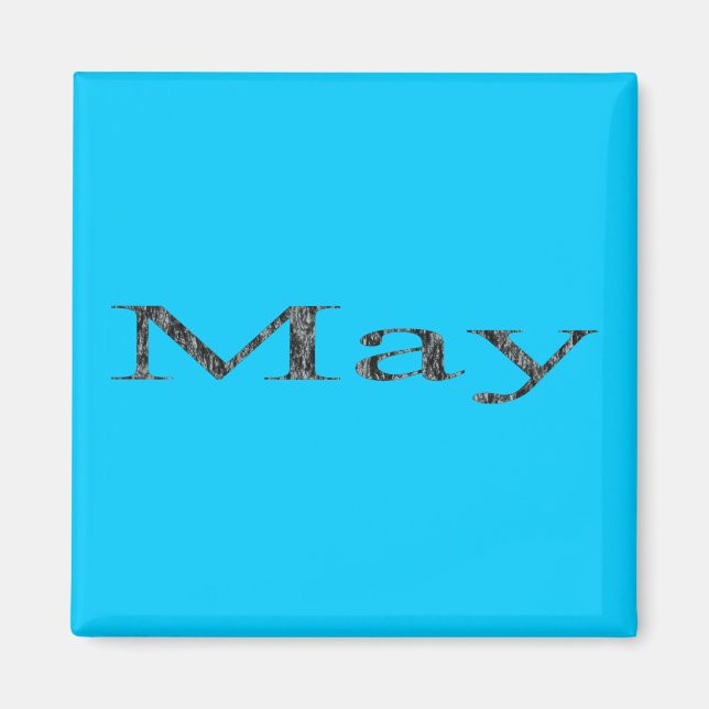 Årets månader - maj magnet (Framsidan)