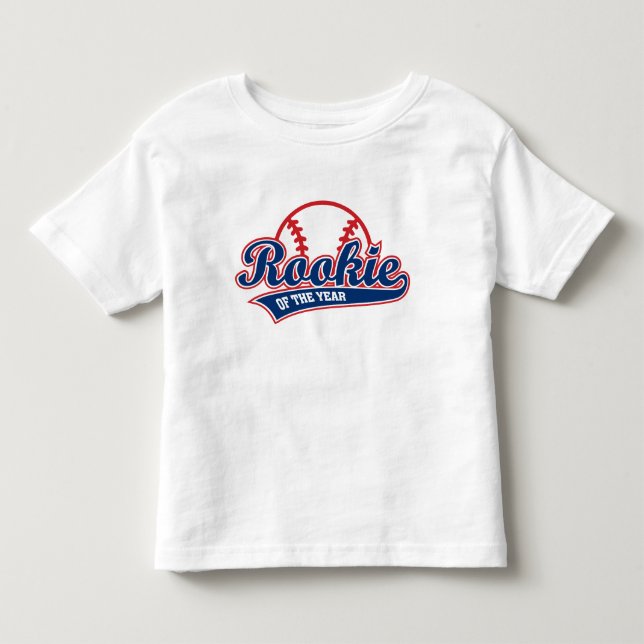 Årets nykomling 1-års födelsedagsbaseboll t shirt (Framsida)