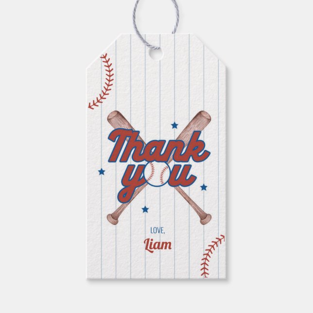 Årets nykomling Baseball Födelsedagsfavorit Presentetikett (Framsidan)