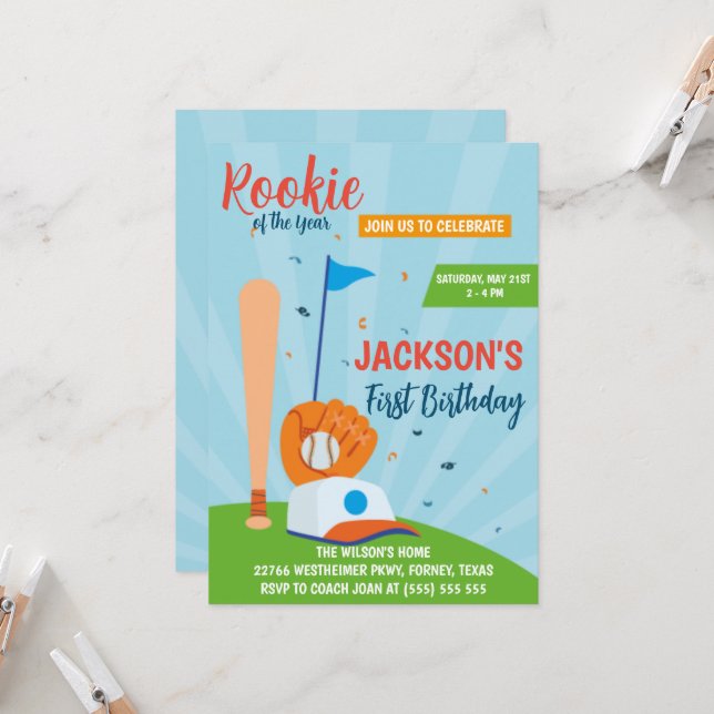 Årets nykomling baseboll 1:a födelsedagsfest (Fram/Back In Situ)