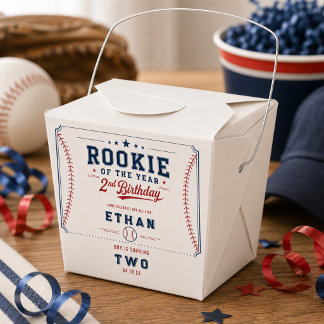 Årets nykomling baseboll 2-års födelsedag barn presentaskar