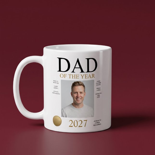 Årets pappa Foto Kaffemugg (Skapare uppladdad)
