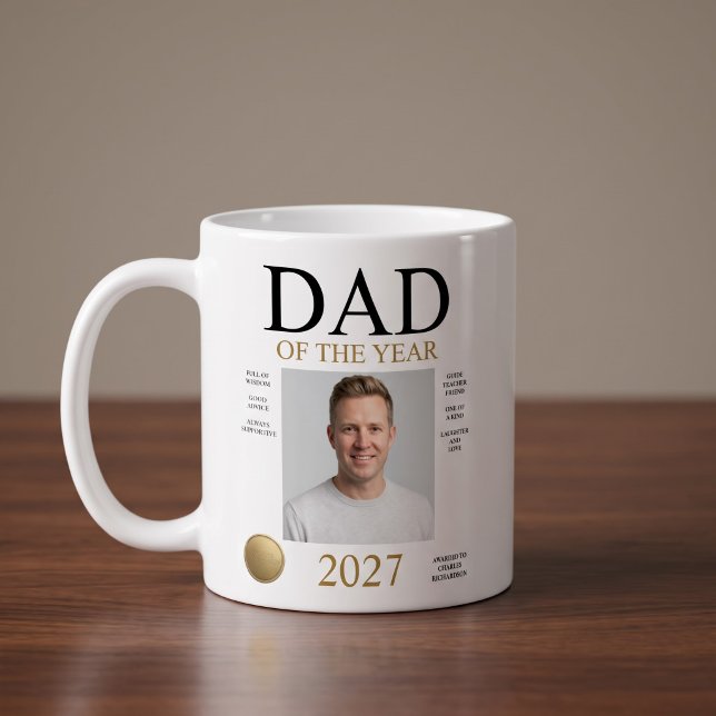 Årets pappa foto kaffemugg (Skapare uppladdad)
