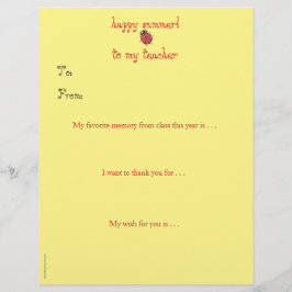 Årets personliga tack till lärare - nyckelpiga